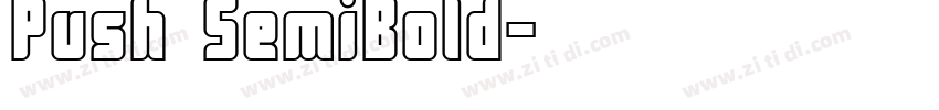 Push SemiBold字体转换